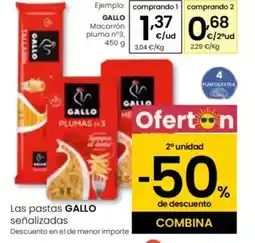Eroski GALLO Macarrón pluma nº3 oferta