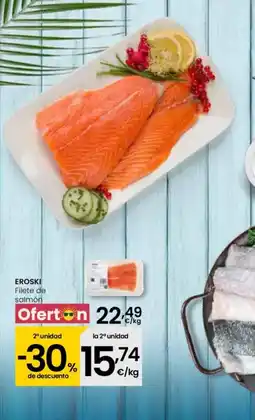 Eroski EROSKI Filete de salmón oferta