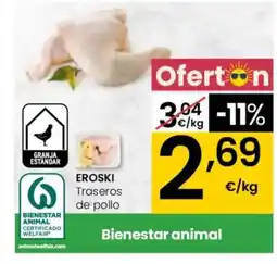 Eroski EROSKI Traseros de pollo oferta