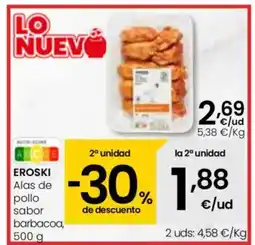 Eroski EROSKI Alas de pollo sabor oferta