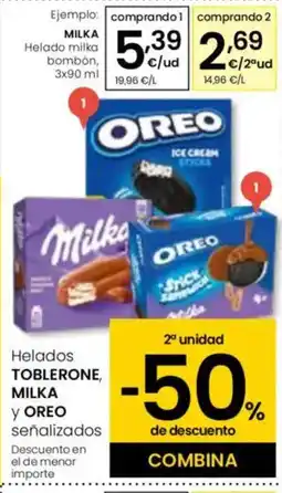 Eroski MILKA Helado milka oferta