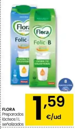 Eroski FLORA Preparados lácteos oferta