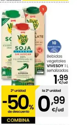 Eroski VIVESOY Bebidas vegetales oferta
