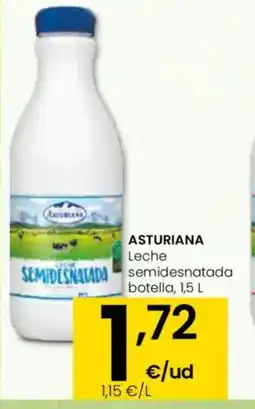 Eroski ASASTURIANA Leche semidesnatada oferta