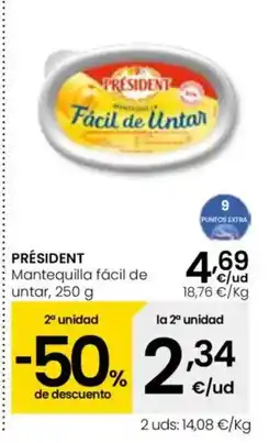 Eroski PRÉSIDENT Mantequilla fácil de untar oferta