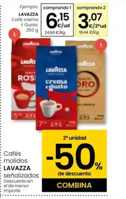 Eroski LAVAZZA Cafés molidos E Gusto oferta