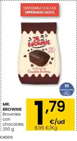 Eroski MR. BROWNIE Brownies con chocolate oferta