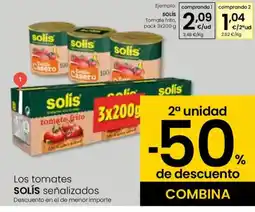 Eroski SOLÍS Tomate frito oferta