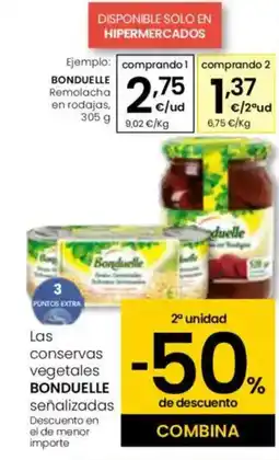 Eroski BONDUELLE Remolacha en rodajas oferta