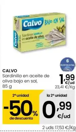 Eroski CALVO Sardings oliva bajo en sal oferta