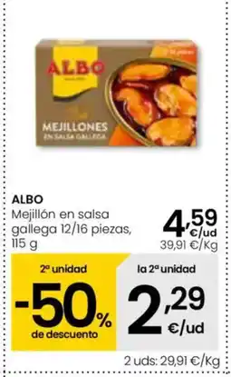 Eroski ALBO Mejillón en salsa oferta