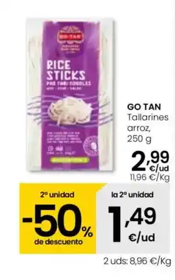 Eroski GO TAN Tallarines arroz oferta