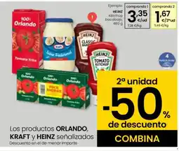 Eroski HEINZ Kétchup bocabajo oferta