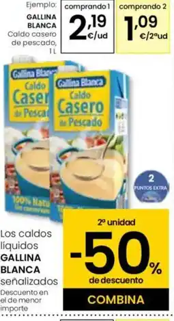 Eroski GALLINA BLANCA Caldo casero de pescado oferta