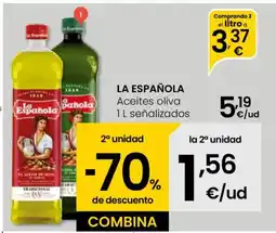 Eroski LA ESPAÑOLA Aceites oliva oferta