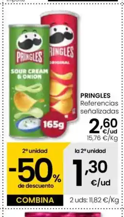 Eroski PRINGLES referencias señalizadas oferta