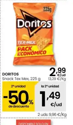 Eroski DORITOS Snack Tex Mex oferta
