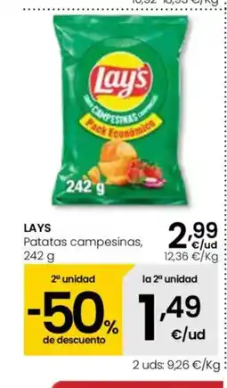 Eroski LAYS Patatas campesinas oferta