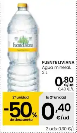 Eroski FUENTE LIVIANA Agua mineral oferta