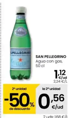 Eroski SAN PELLEGRINO Agua con gas oferta