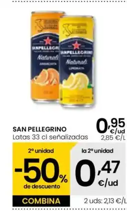 Eroski SAN PELLEGRINO Latas oferta