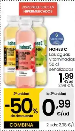 Eroski HOHES C Las aguas vitaminadas: oferta