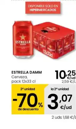 Eroski ESTRELLA DAMM Cerveza oferta