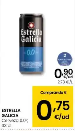 Eroski ESTRELLA GALICIA Cerveza 0.0º oferta