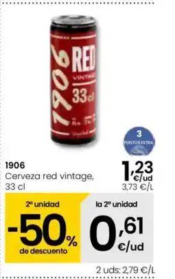 Eroski 1906 Cerveza red vintage oferta
