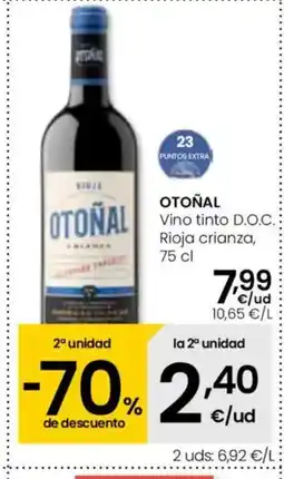 Eroski OTOÑAL Vino tinto D.O.C. Rioja crianza oferta