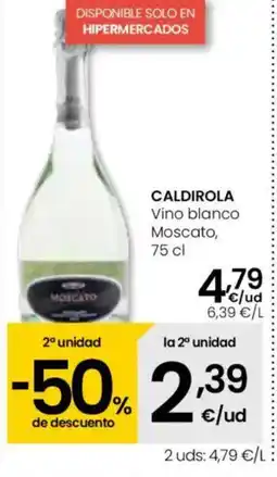 Eroski CALDIROLA Vino blanco Moscato oferta