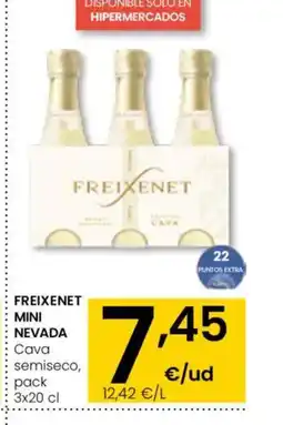 Eroski FREIXENET MINI NEVADA Cava semiseco oferta