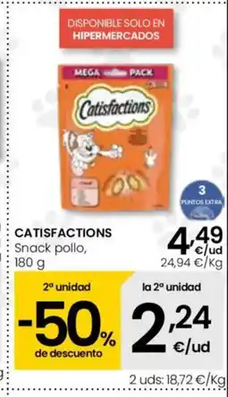 Eroski CATISFACTIONS Snack pollo oferta