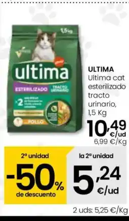 Eroski ULTIMA cat esterilizado tracto urinario oferta