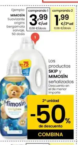 Eroski MIMOSÍN Suavizante origins bergamota oferta