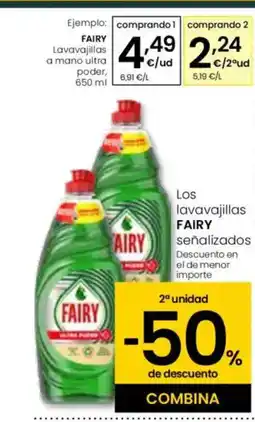 Eroski FAIRY Lavavajillas a mano ultra poder oferta
