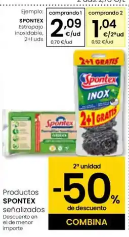 Eroski SPONTEX Estropajo inoxidable oferta