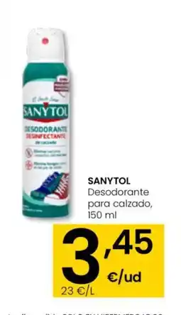 Eroski SANYTOL Desodorante para calzado oferta
