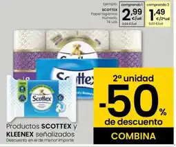 Eroski SCOTTEX Papel higiénico húmedo oferta