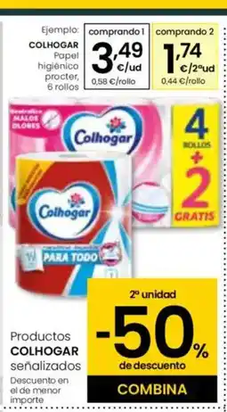 Eroski COLHOGAR Papel higiénico procter oferta