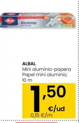 Eroski ALBAL Mini aluminio-papera Papel mini aluminio oferta