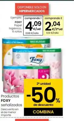 Eroski FOXY Papel higiénico oferta