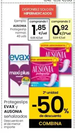 Eroski ALISONIA Protegeslips normal oferta