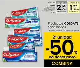 Eroski COLGATE Dentifrico blanqueador sensation White oferta