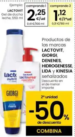 Eroski LACTOVIT Gel de ducha leche oferta