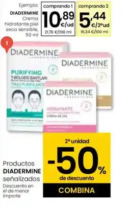 Eroski DIADERMINE Crema hidratante piel seca sensible oferta
