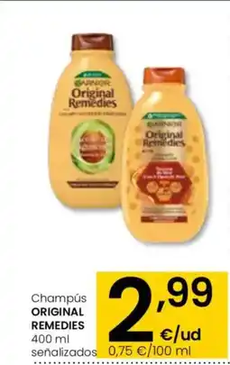 Eroski ORIGINAL REMEDIES Champús oferta