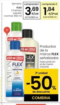 Eroski FLEX Champú cabello oferta