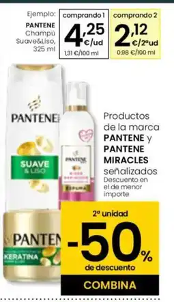 Eroski PANTENE Champú Suave&Liso oferta