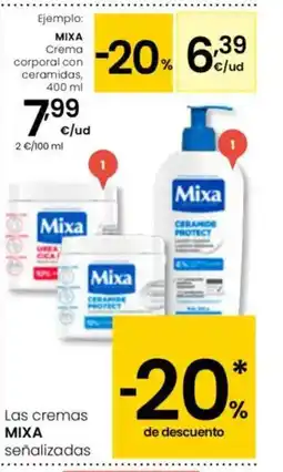 Eroski MIXA Crema corporal con ceramidas oferta